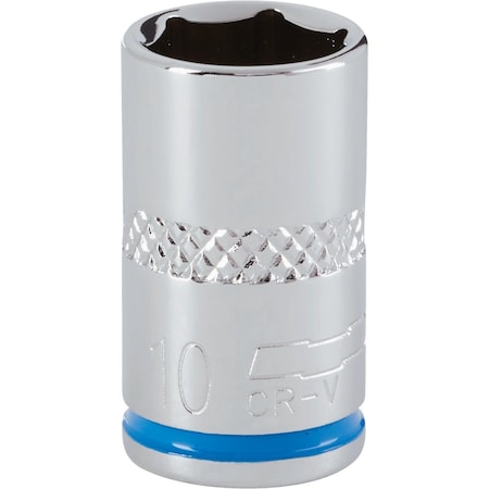 Channellock 1/4 In. Drive 10 mm 6-Point Shallow Metric Socket 398152